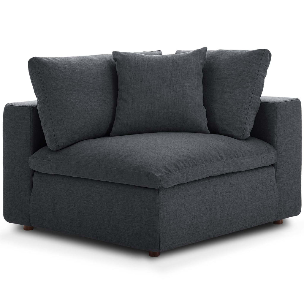 Grey Fabric Corner Sofa Chair T57129