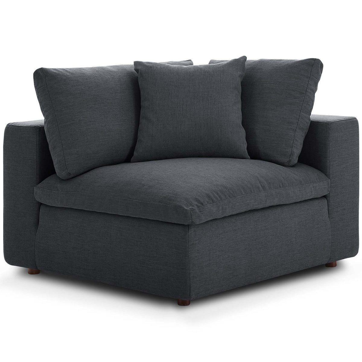 Grey Fabric Corner Sofa Chair T57129