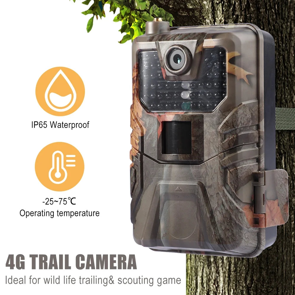 4G/LTE Cellular Trail Camera 36MP 4K with Infrared Night Vision, AA Batteries Powered G918232