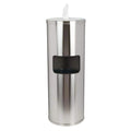 Stainless Steel Floor Stand Wipe Dispenser with Built-in Trash Can X2547