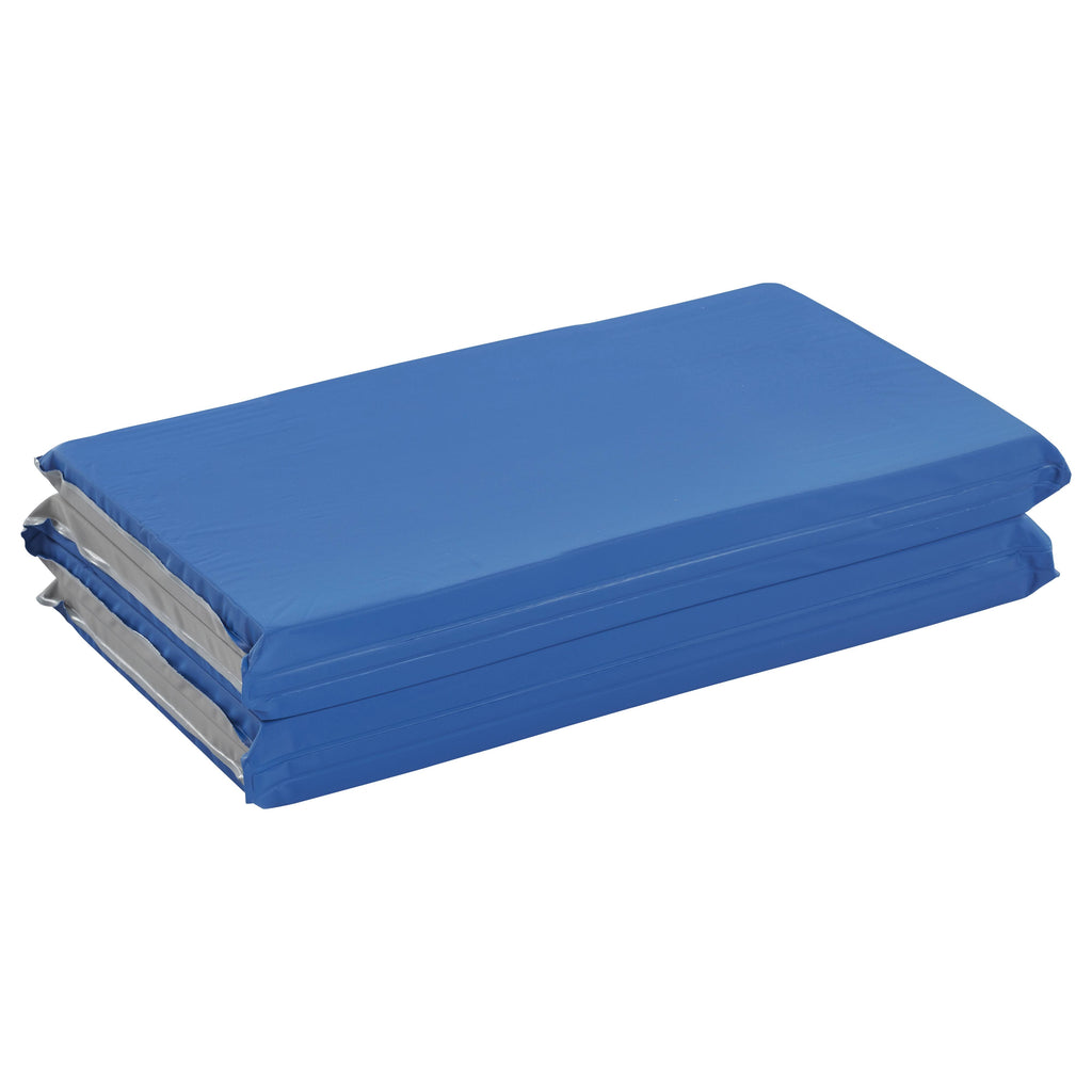 Blue and Grey 5-Pack Folding Rest Mat J3225