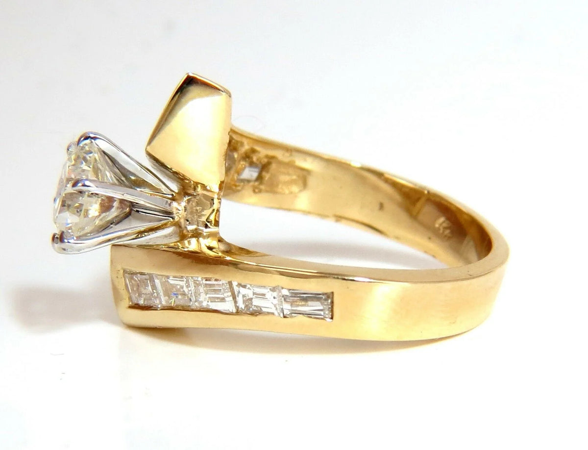 14KT Diamond Crossover Ring I929684