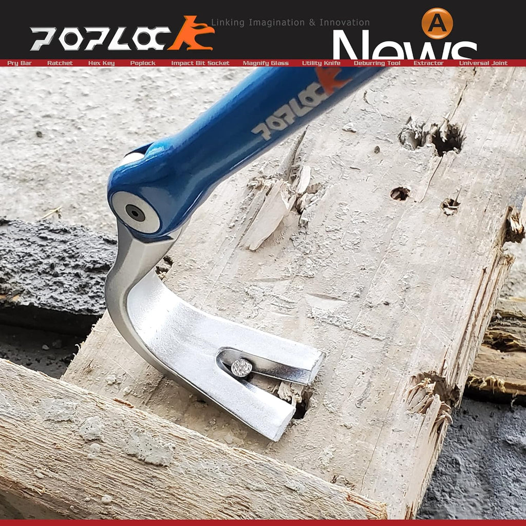 17" Indexing Pry Bar Adjustable Nail Puller, Pack of 2 O933