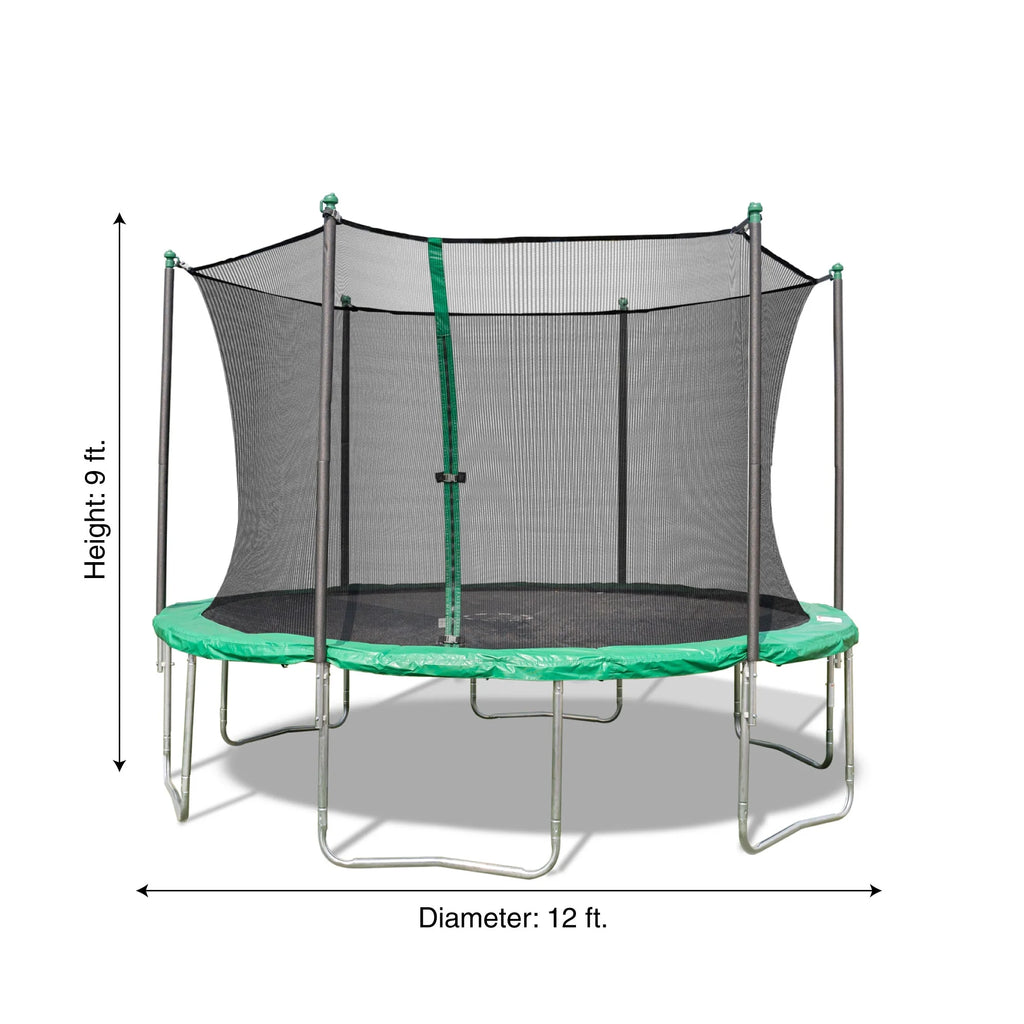 12' Trampoline with Safety Enclosure & Jump Mat L53446