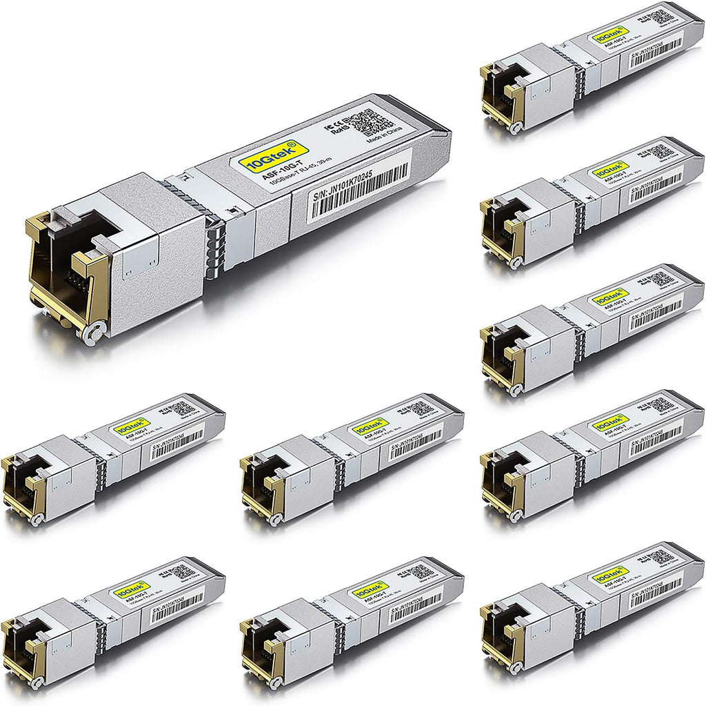 10GBase-T SFP+ Transceiver RJ-45 CAT.6a 30 meters Pack of 2 T297003