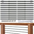 Black Cable Railing Hardware Kit, 10 Pairs T93136