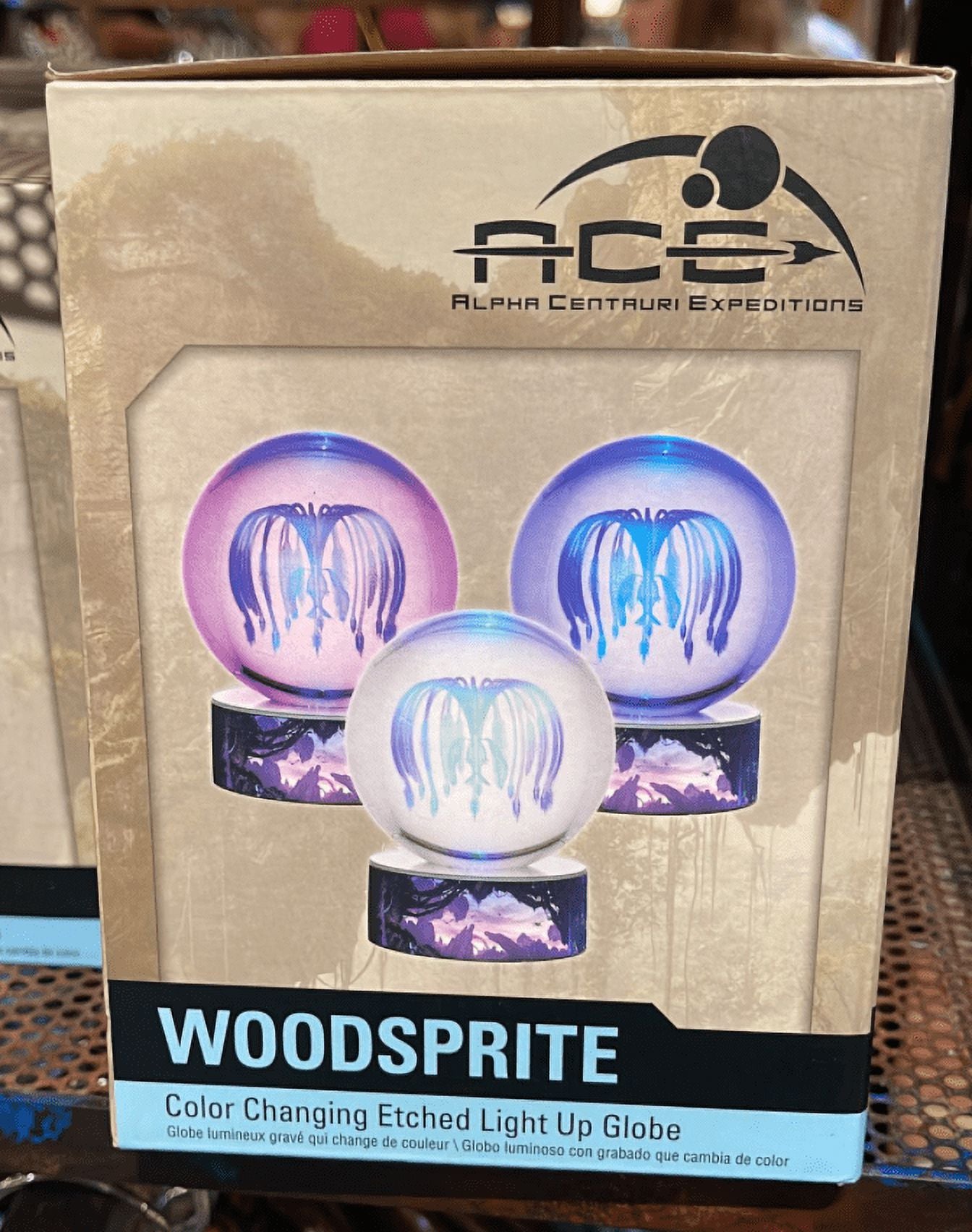 Color Changing Etched Light Up Globe J3347