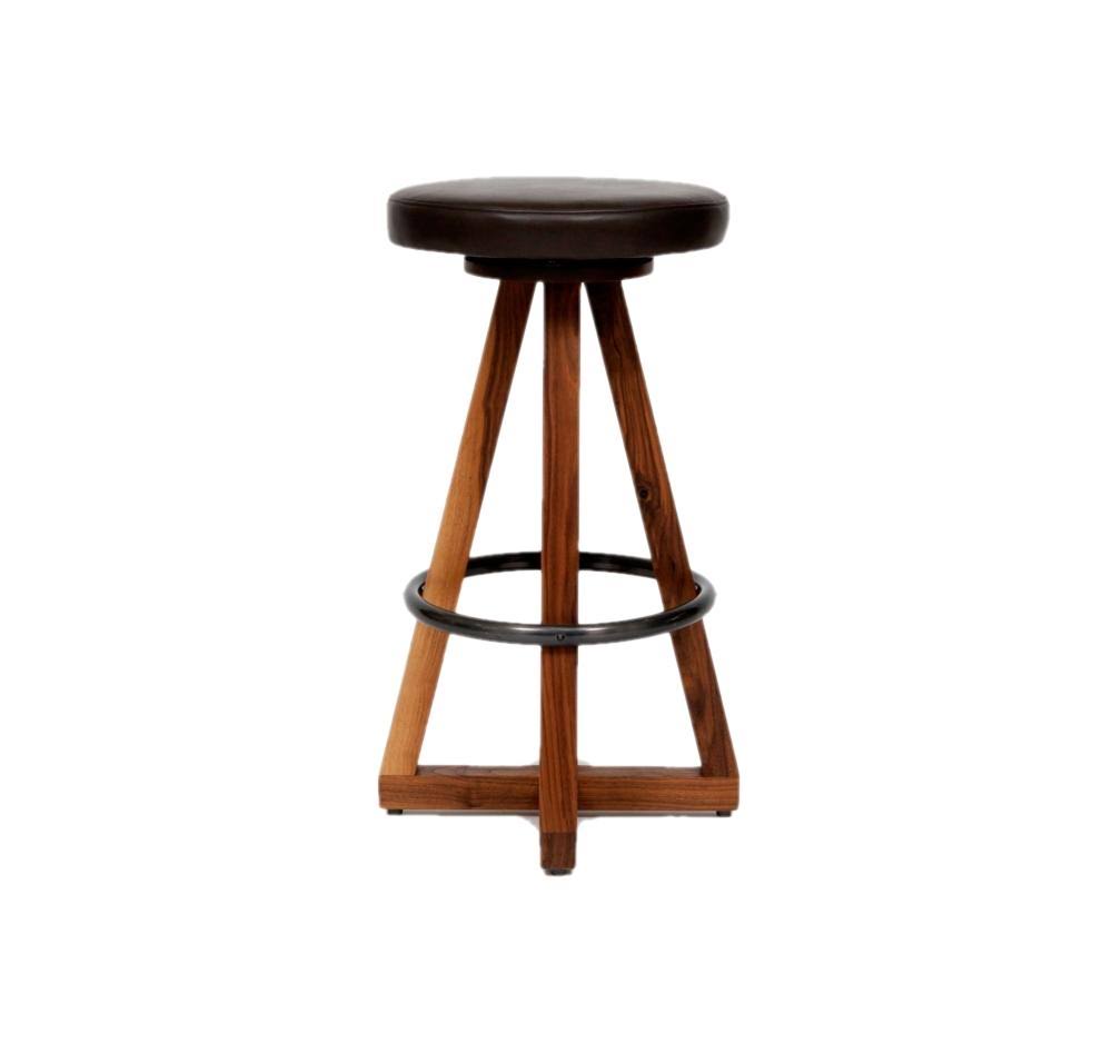 Bleached White Oak Stool G838