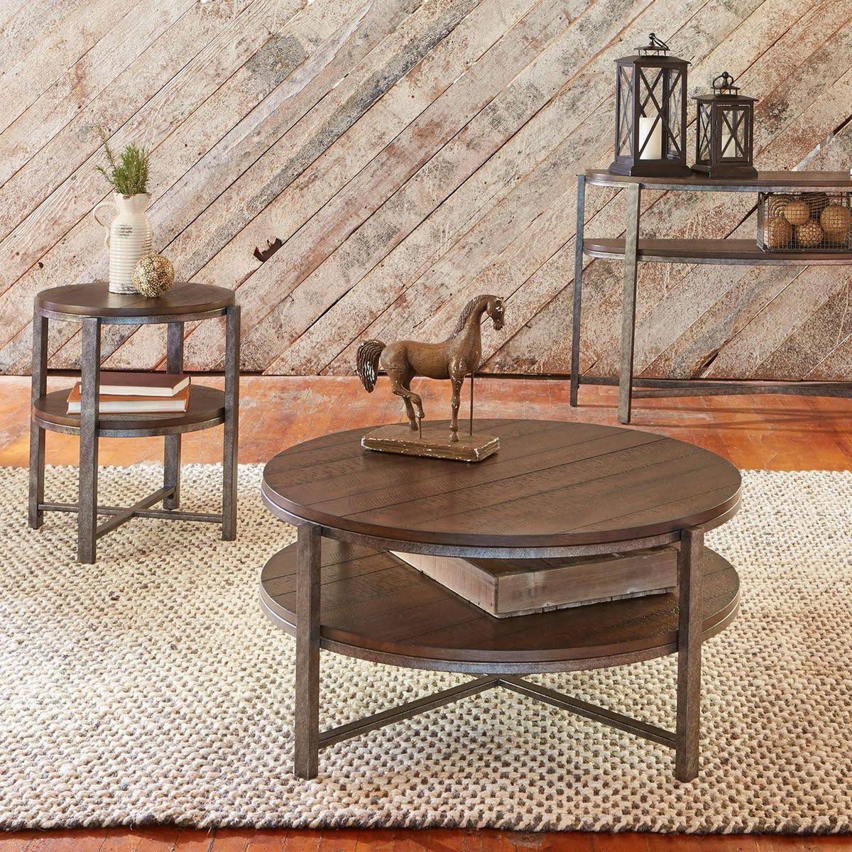 Round End Table Z1224