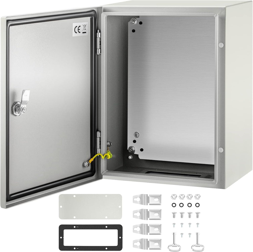 16 x 12 x 8'' NEMA 4X Steel Electrical Box with Mounting Plate L742640