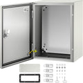 16 x 12 x 8'' NEMA 4X Steel Electrical Box with Mounting Plate L742640