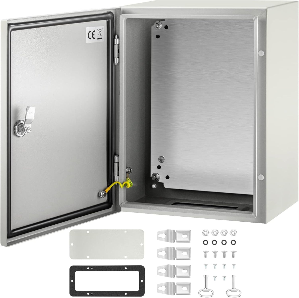 16 x 12 x 8'' NEMA 4X Steel Electrical Box with Mounting Plate L742640