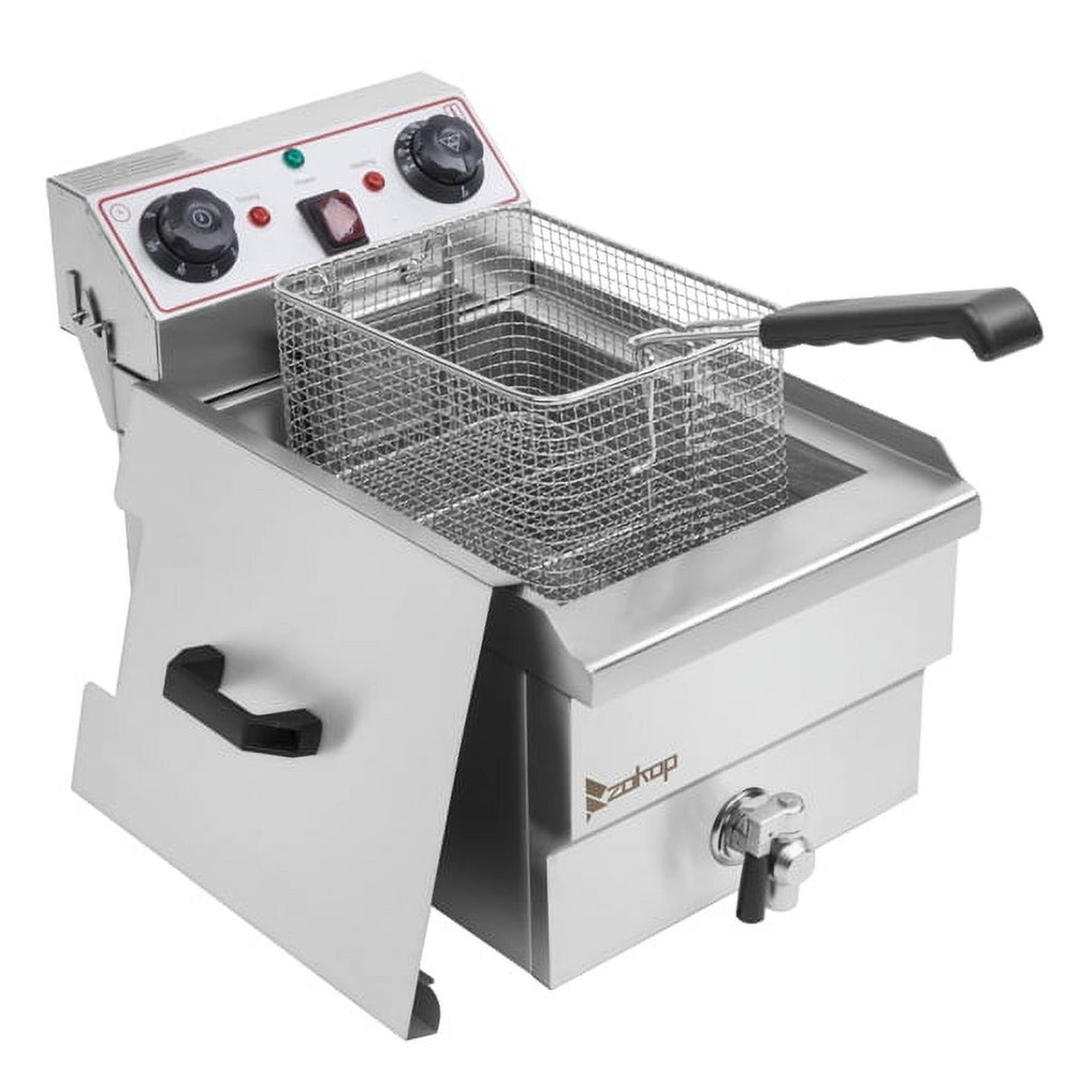 Stainless Steel Faucet Single Tank Deep Fryer 1700W G7755