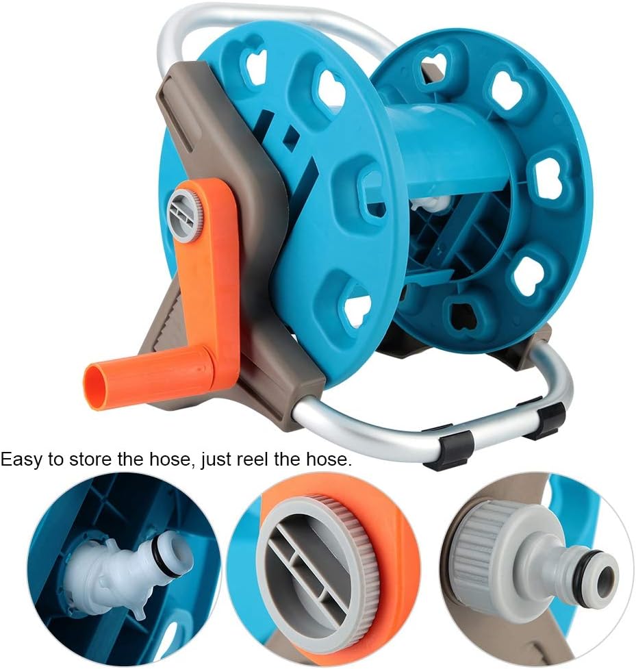 Garden Hose Reel Cart with Storage Holder Rack P164