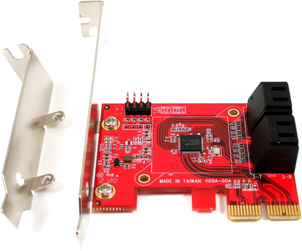 4-Port SATA 6G PCI Express x2 Host Adapter Card Pack of 2 Z467527
