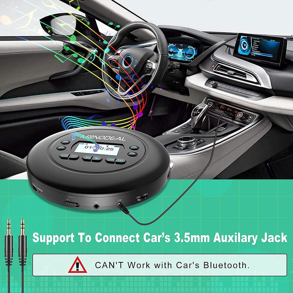 Bluetooth CD Player with Headphones, Pack of 2 L3310