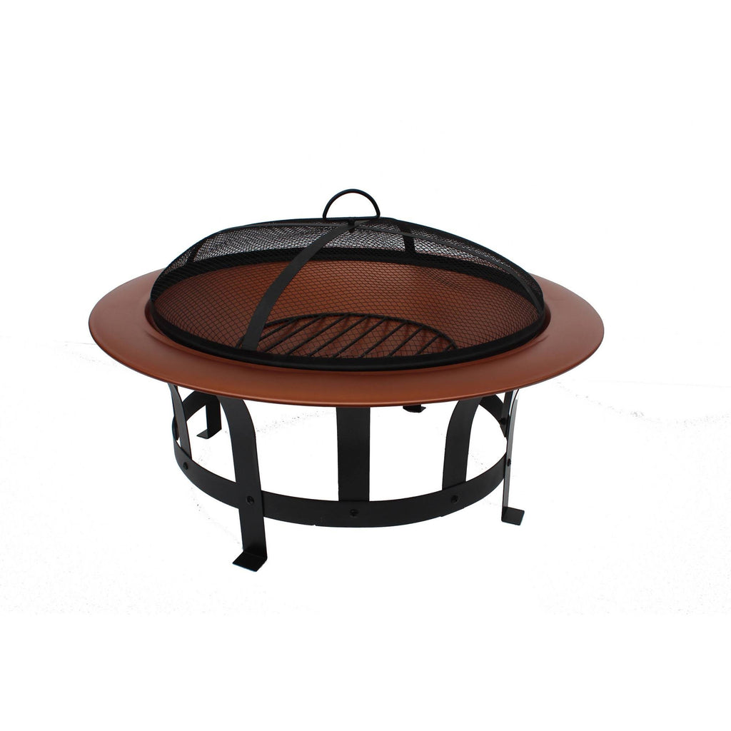 Copper Steel Wood-Burning Fire Pit E85126