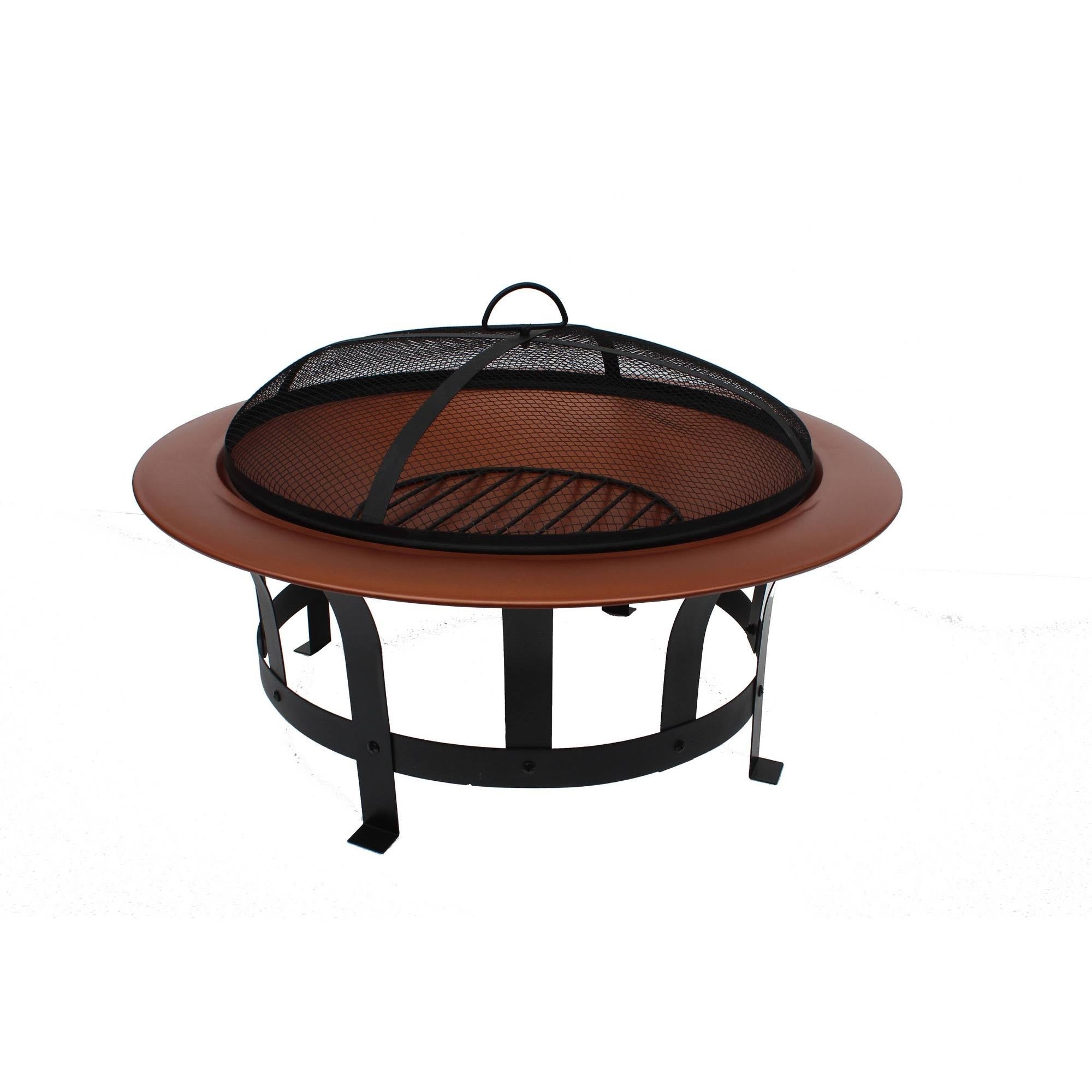 Copper Steel Wood-Burning Fire Pit E85126