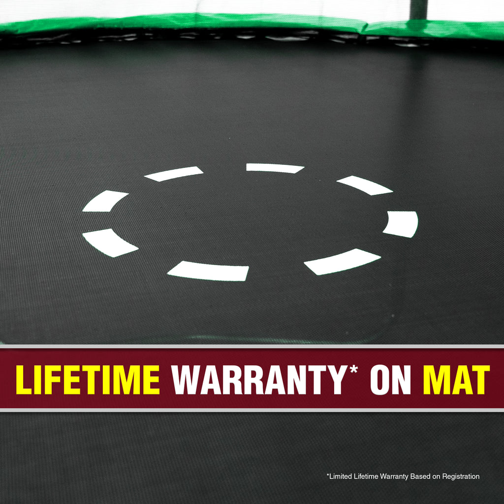 12' Trampoline with Safety Enclosure & Jump Mat L53446
