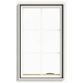 24 in. x 40 in. White Painted Clad Wood Right-Handed Casement Window with Colonial Grids T87881