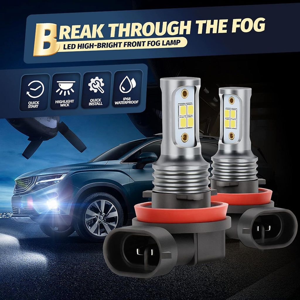 9005 High Beam + 9005 Low Beam + 9006 Fog Lamp LED Headlight Bulbs, Pack of 6 A147652