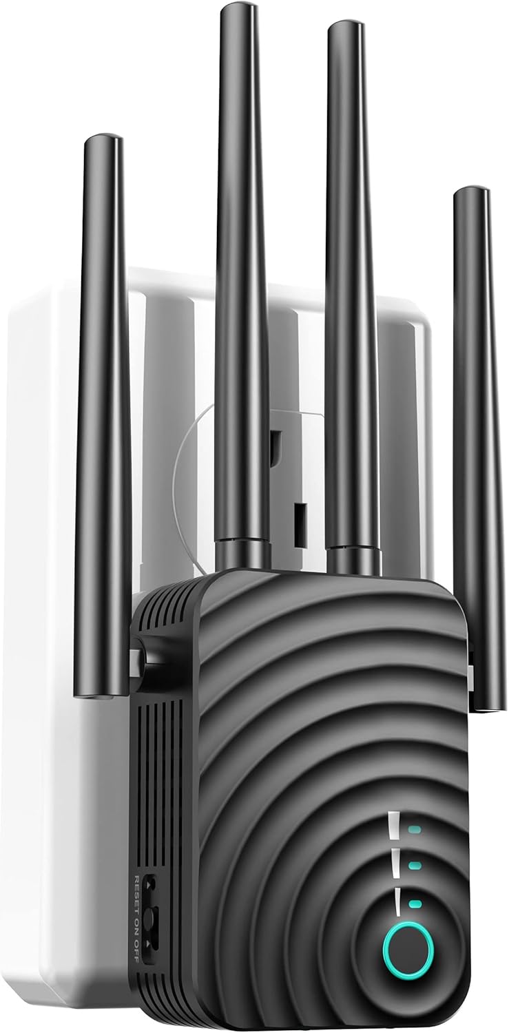 WiFi Range Extender Signal Booster, 1200Mbps Dual Band WiFi Repeater with Ethernet/LAN Port Pack of 2 T813331