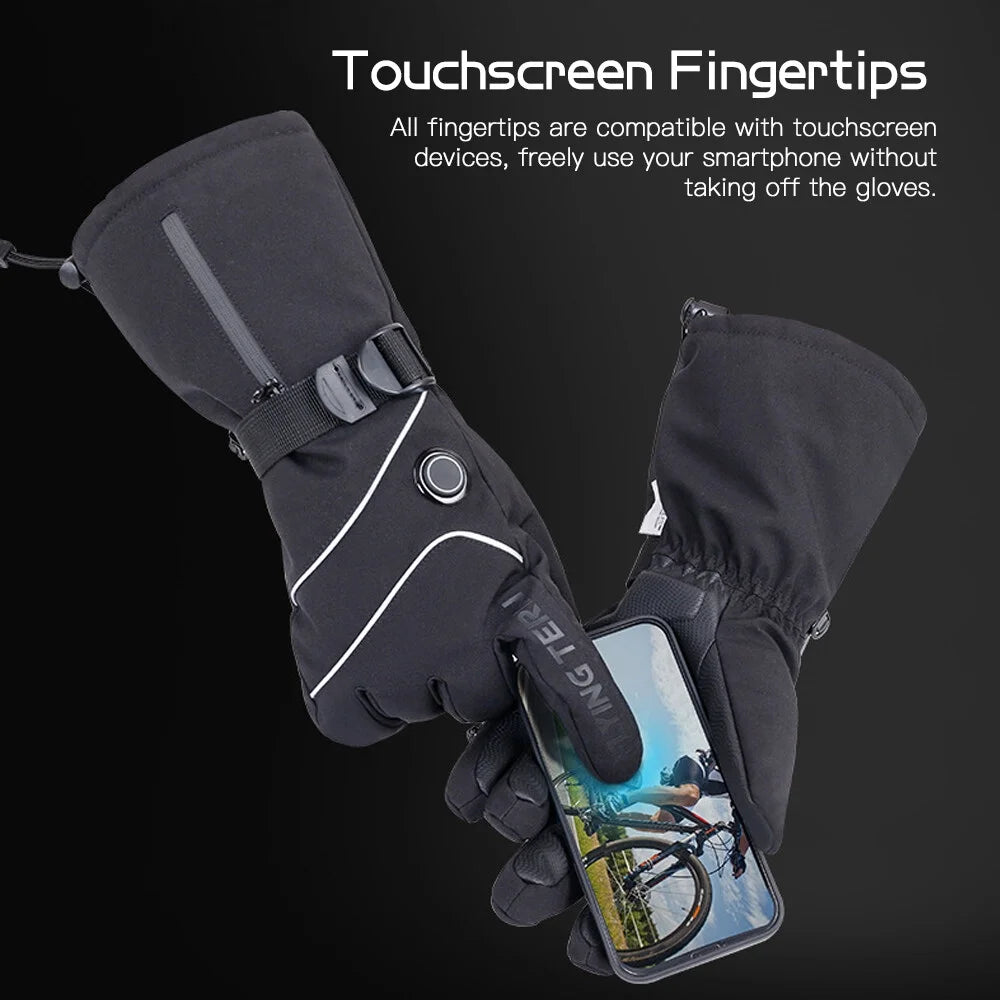 Waterproof Heated Ski Gloves with Battery C902