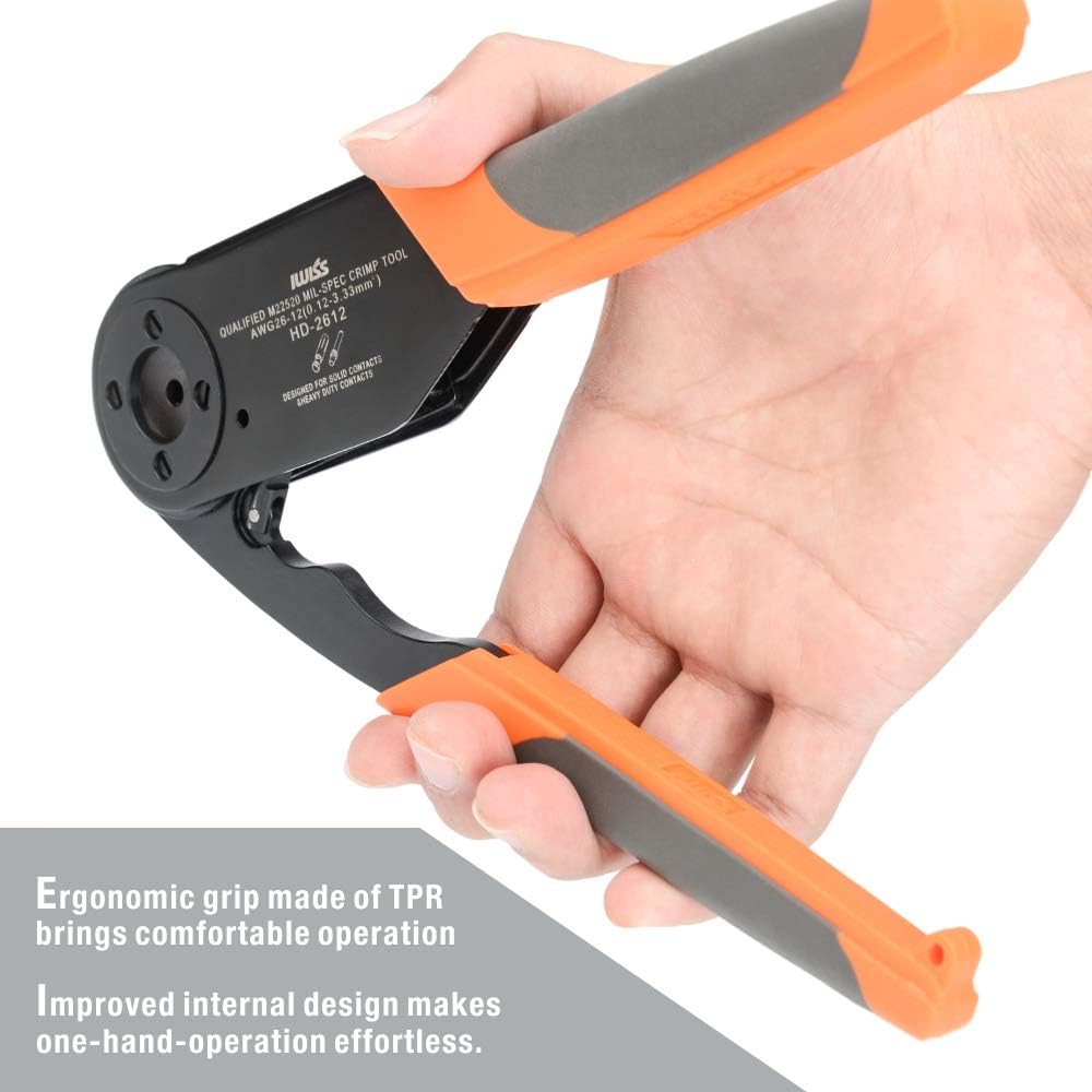 Deutsch Solid Contacts Crimping Tool AWG 26-12 I942