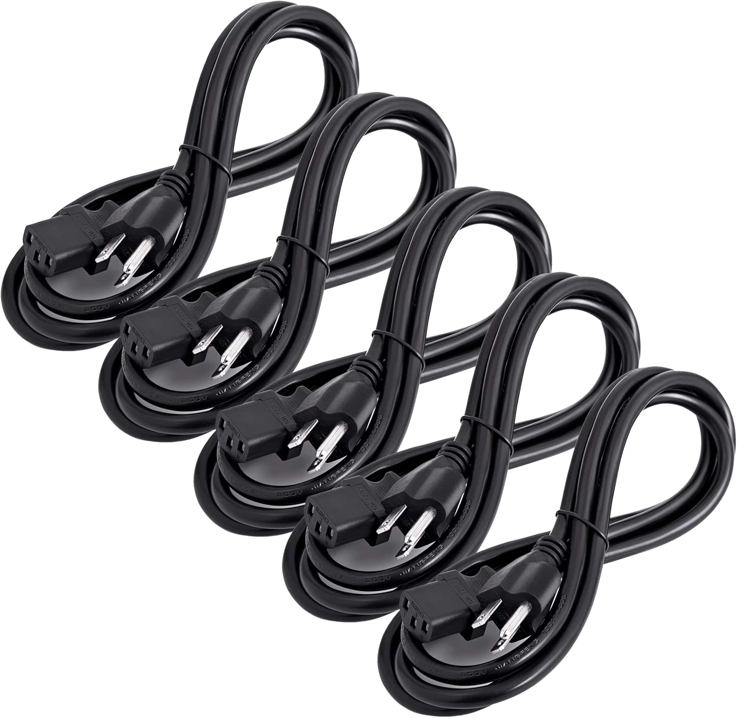 6 Ft C13 Power Cord 5 Pack K803