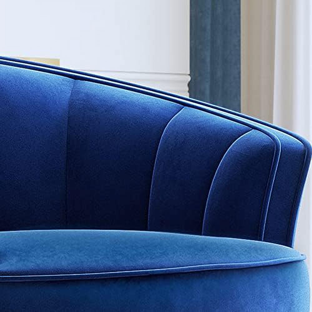Modern Velvet Accent Barrel Chair R4785