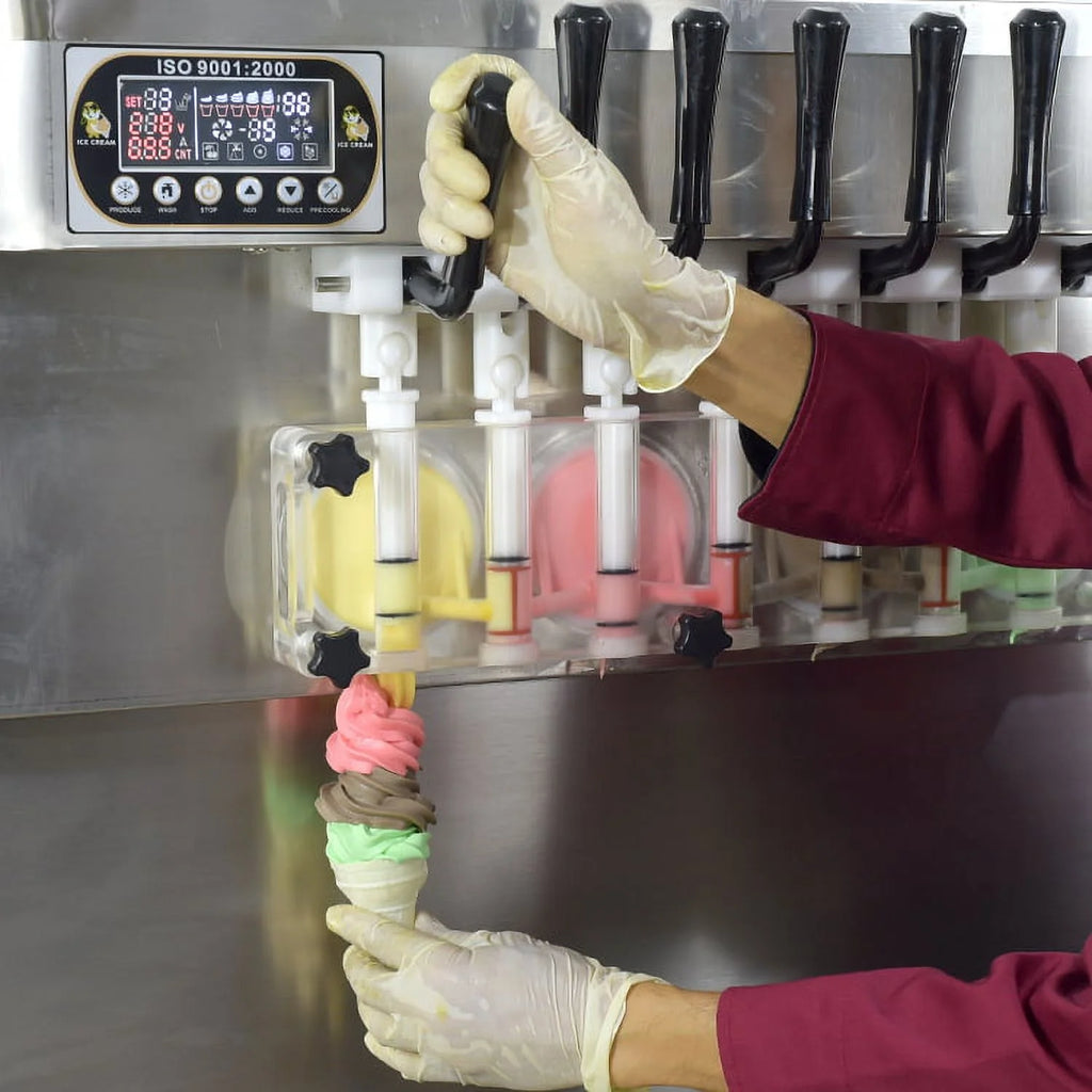 Soft Serve Ice Cream Machine with Transparent Dispenser P3300