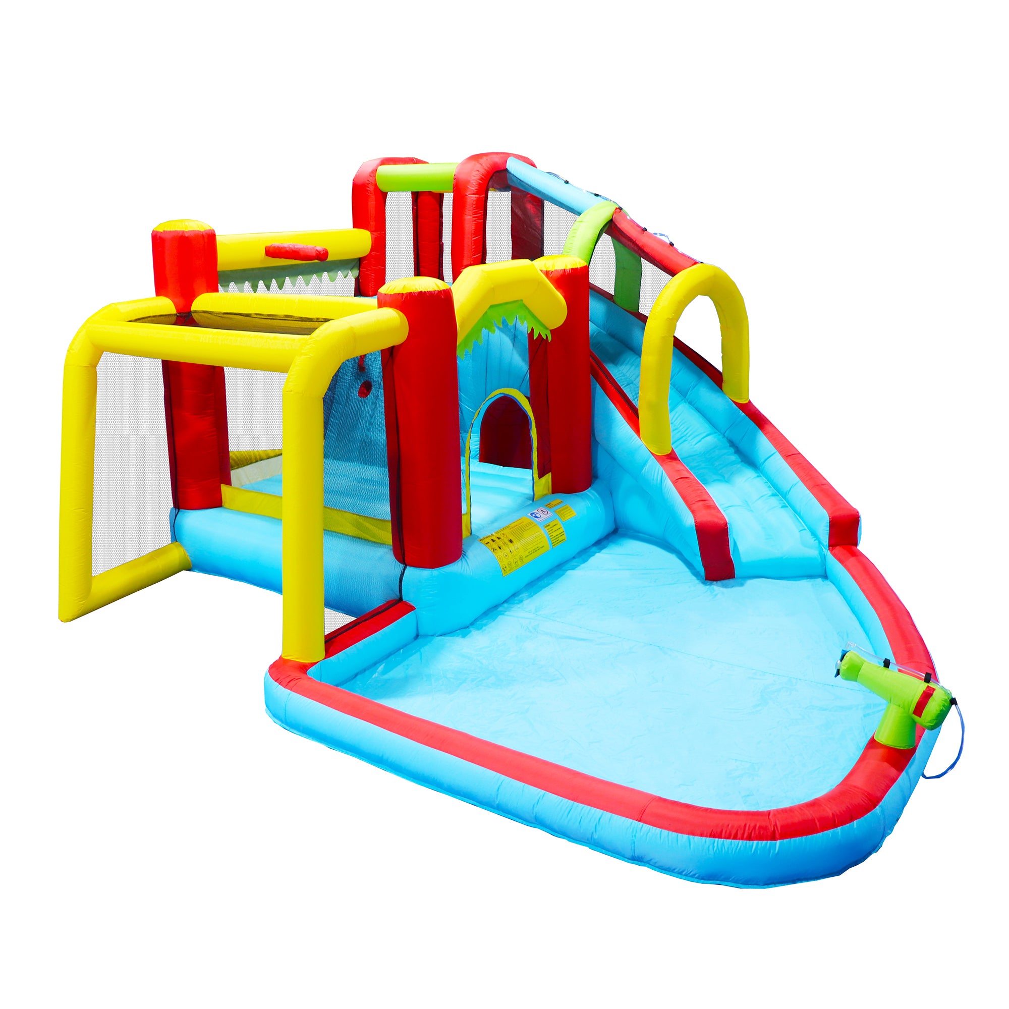 7 in 1 Inflatable Water Park Bouncer with Splash Pool L77826