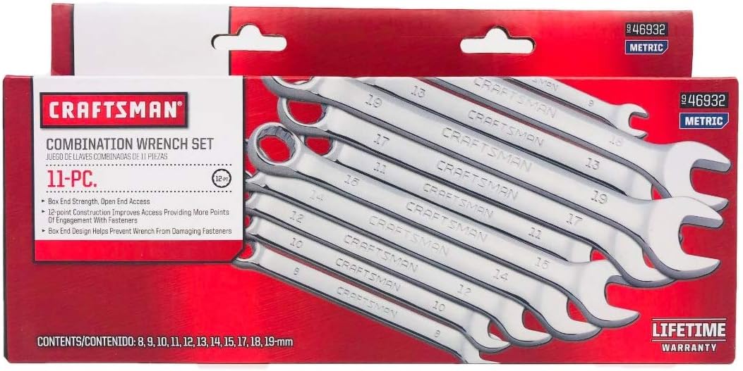11 Piece Metric Combination Wrench Set T86235