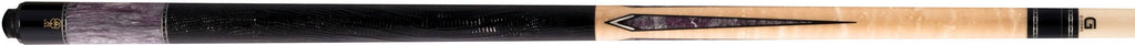 19 Ounce Lizard Embossed Black Leather Cue U708