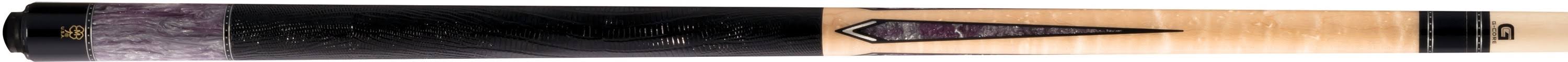 19 Ounce Lizard Embossed Black Leather Cue U708