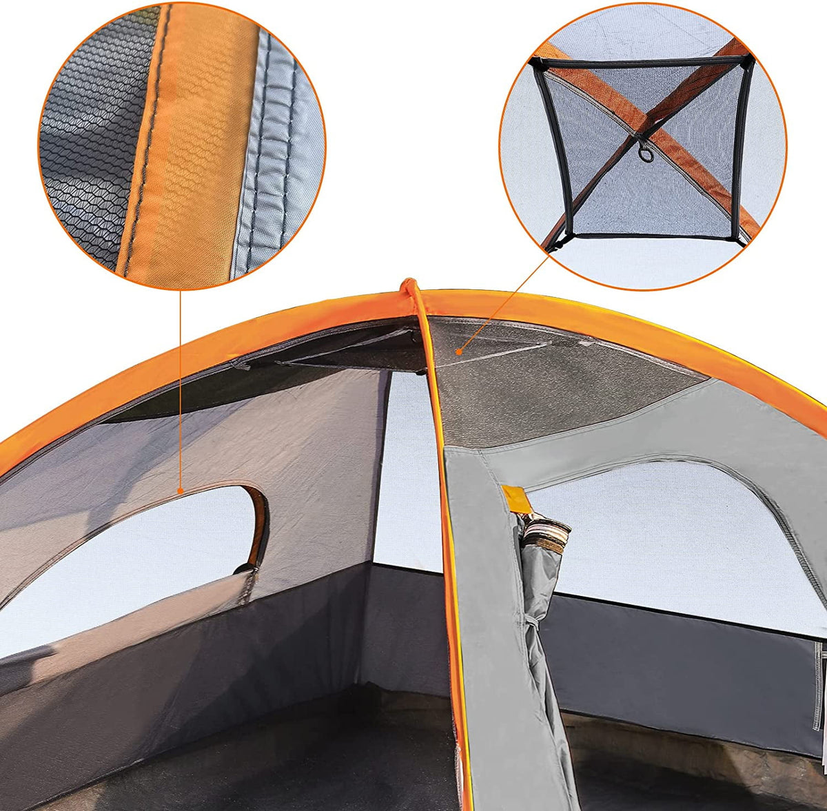 4/8 Person Dome Camping Tent with Rainfly and Carry Bag R652