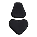 Black Exercise Bike Saddle Cover with Back Support J336