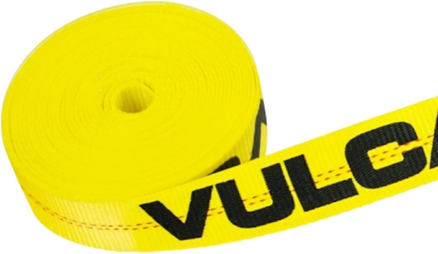 4 Pack 2 Inch x 27 Foot Yellow Winch Strap with Flat Hook D24628
