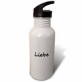 21 oz Black Sports Water Bottle O3206
