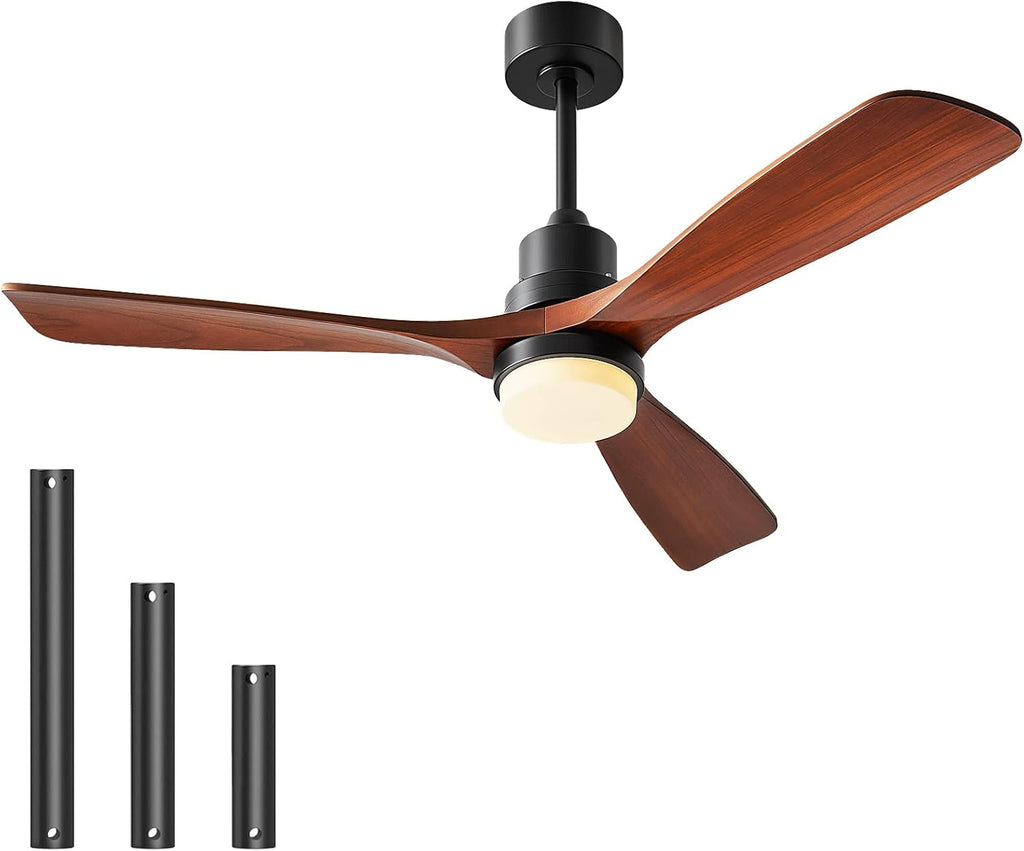 Black 52 Classical Ceiling Fan with Remote Control O6961