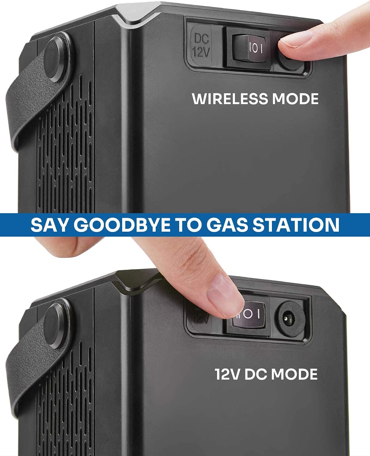 Cordless Tire Inflator with 6000mAh Rechargeable Battery, 150PSI, LCD Display, Pack of 2 W52476