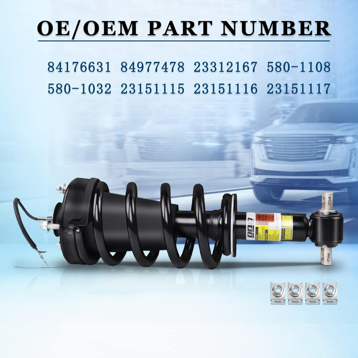 Pair Front Shock Absorber Magnetic Strut complete Assembly X145