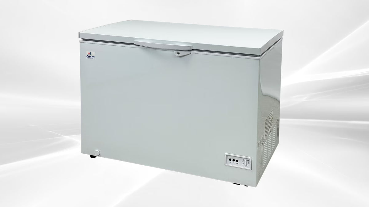 White Commercial Chest Freezer with Storage Baskets G342599