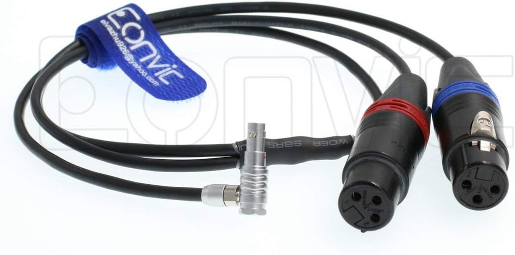 Two 3 pin XLR Female Audio Input Cable S433