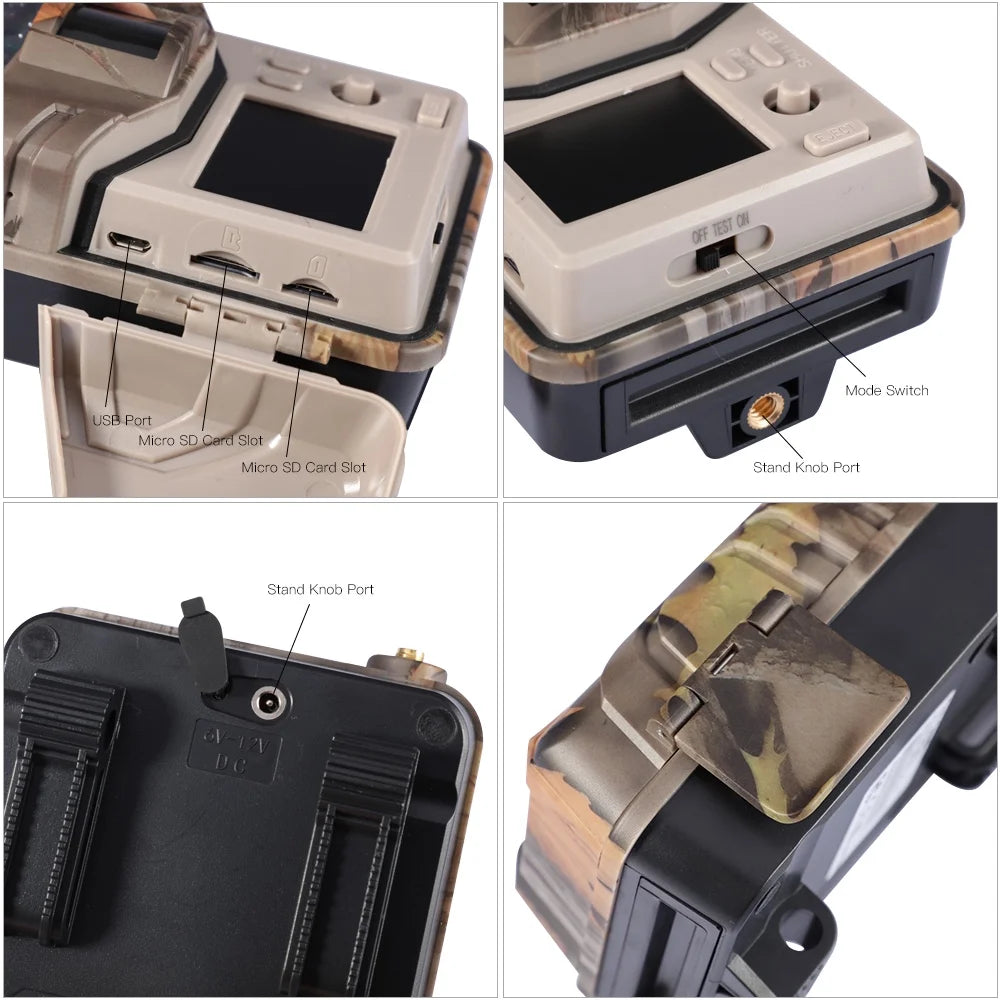 4G/LTE Cellular Trail Camera 36MP 4K with Infrared Night Vision, AA Batteries Powered G918232