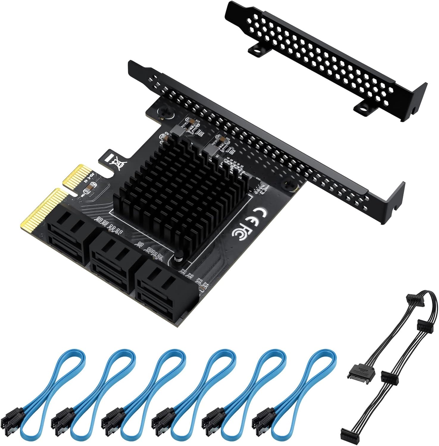 PCIe 4X SATA Card, 6 Ports, Non-Raid, SATA 3.0 B85698