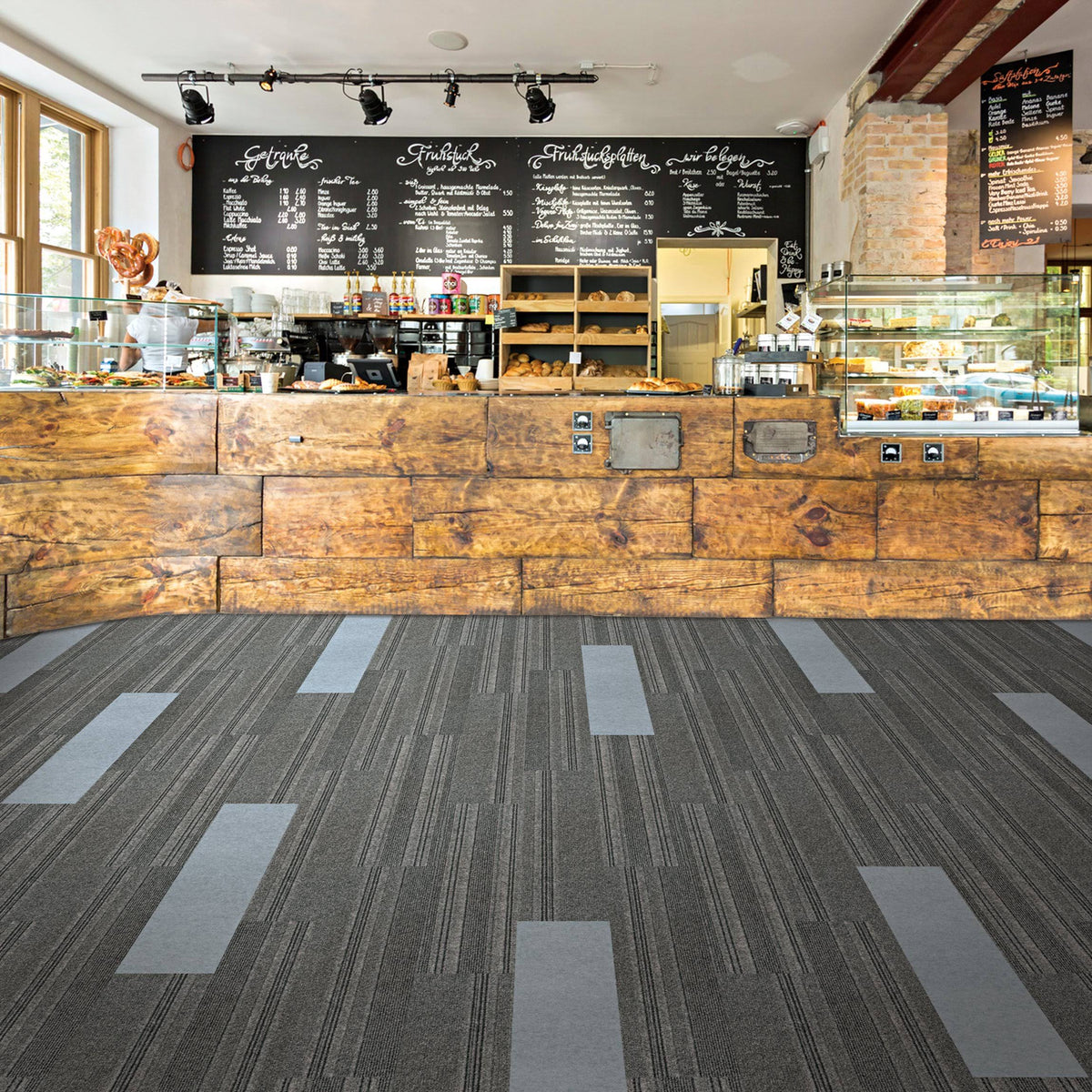 Espresso Carpet Tile Planks L96613
