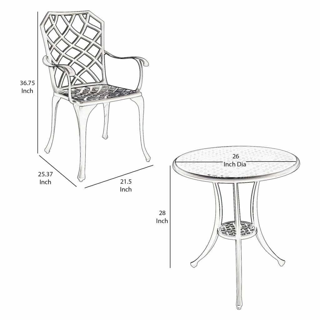 Black Bistro Table Set G59480