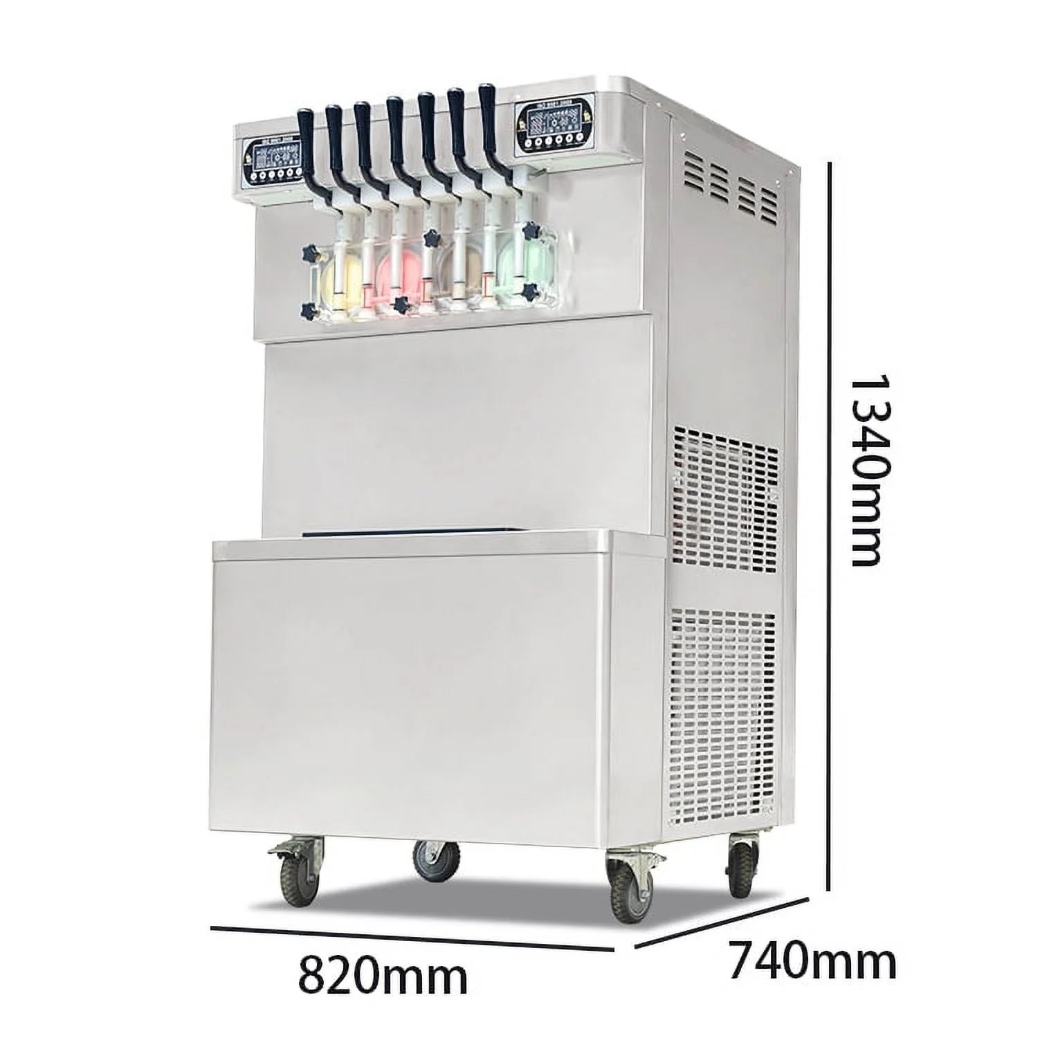 Soft Serve Ice Cream Machine with Transparent Dispenser P3300