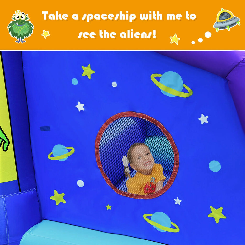 Inflatable Bouncer Kids Jump Slide Ball Pit with 480W Blower T99144